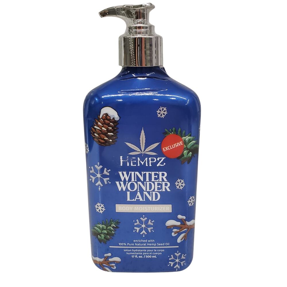 Hempz Winter Wonder Land Body Moisturizer 17 fl oz Natural Hemp Seed Oil NEW